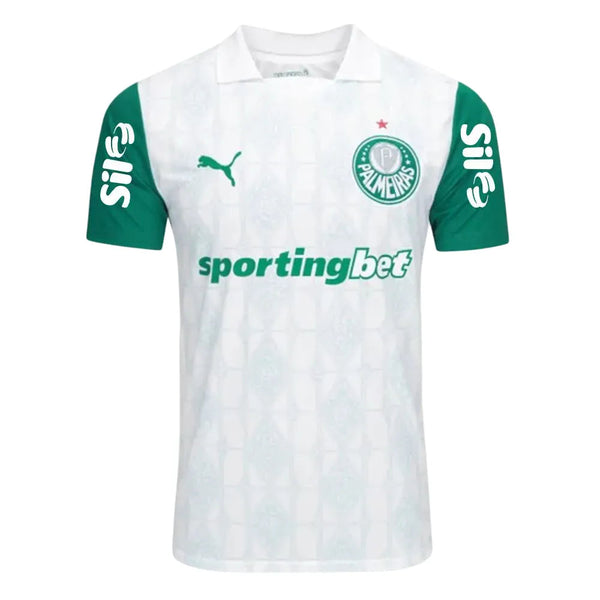 Camisa Palmeiras Away 25/26 - Branca C/ Patrocínios