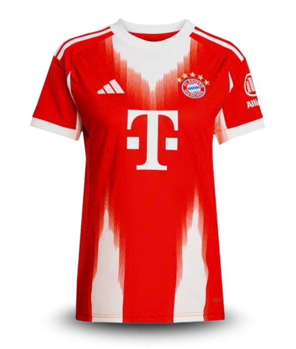 Camisa Bayern de Munique I 25/26 - Torcedor Adidas Feminina - Vermelha