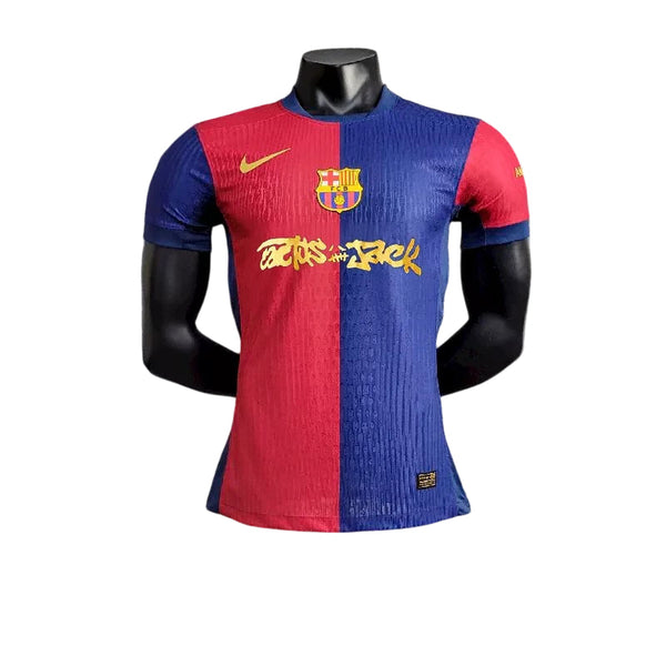 Camisa Barcelona x Travis Scott Home 2024/25 [Versão Jogador]