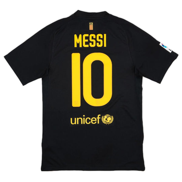 Camisa Retrô Barcelona II Messi #10 2011 - Torcedor Masculina - Preto