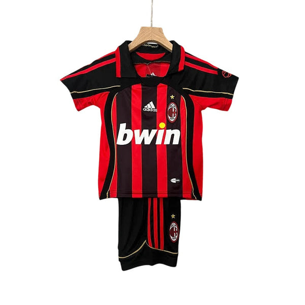 Kit Infantil Milan Home 2006/07 Camisa + Short [Versão Retrô]