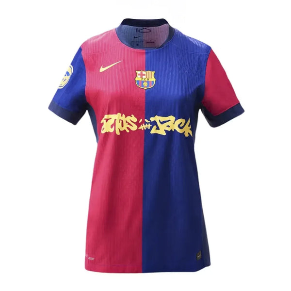 Camisa Barcelona X Travis Scott Home Edição Especial 24/25 - Torcedor Nike Versão Feminina