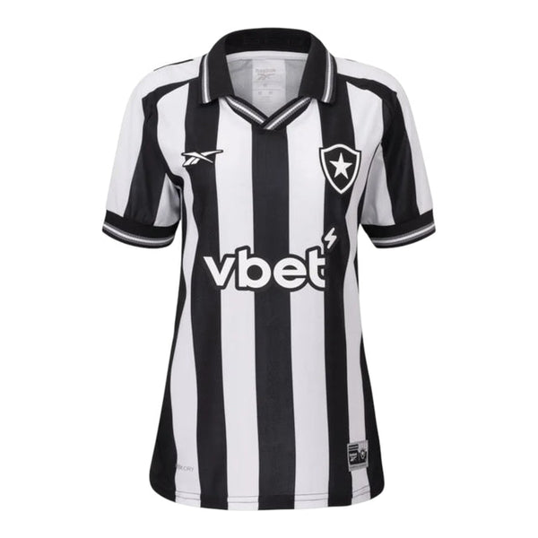 Camisa I Botafogo 25/26 - Torcedor Reebok Feminina - Preta e branca