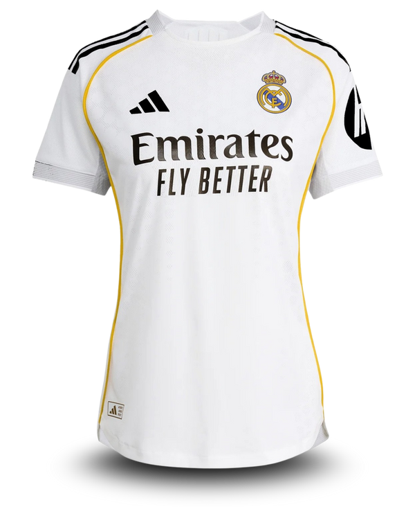 Camisa I Real Madrid 25/26 - Torcedor Adidas Feminina - Branca