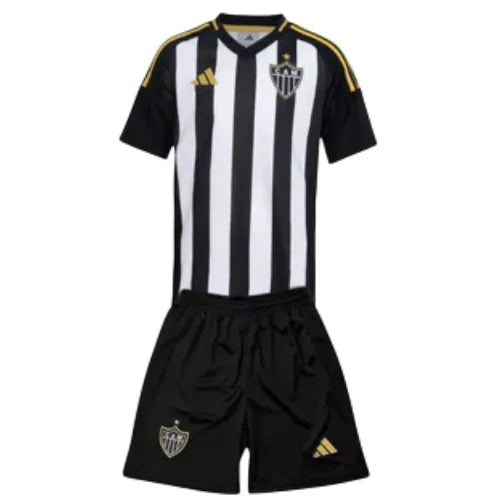 Conjunto Infantil Atlético Mineiro I 25/26 - Preta e Branca