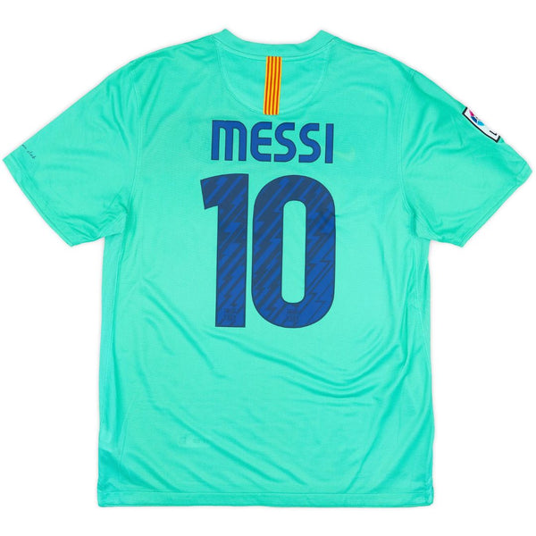 Camisa Retrô Barcelona II Messi #10 2010 - Torcedor Masculina - Azul