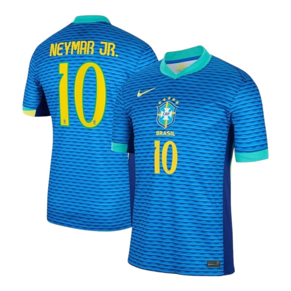 Camisa Seleção do Brasil II Neymar JR #10 2024 - Torcedor Masculina - Azul
