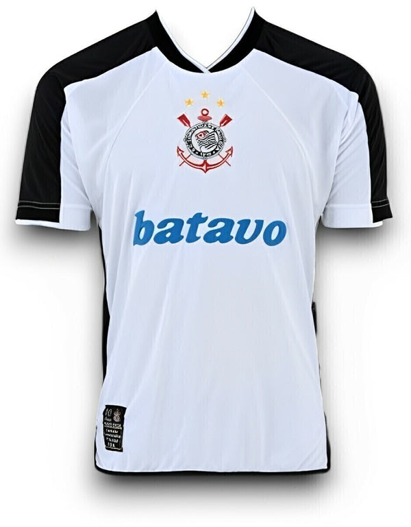 Camisa Corinthians I Retrô 2000 Mundial Topper Batavo - Branca