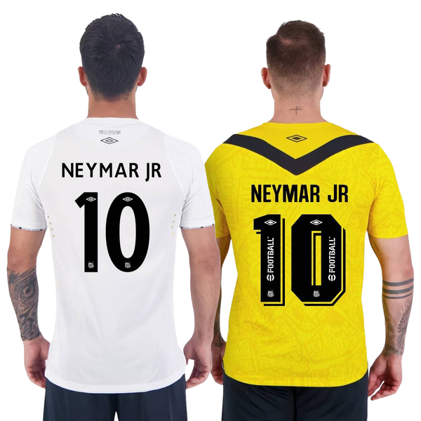 Kit Camisa Santos 2024/25 I e III Neymar N° 10