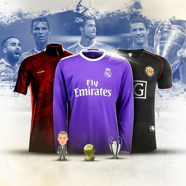 Kit Cr7 "Cibernético" Cristiano Ronaldo 7 Real Madrid - The siu - Manchester United - Bola de Ouro - Mini taça - Mini Cr7