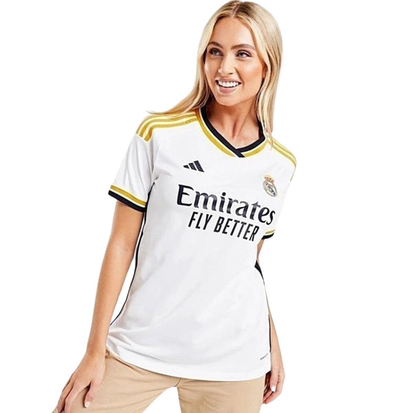 Camisa Feminina Real Madrid 23/24 Home Adidas Torcedor - Branca