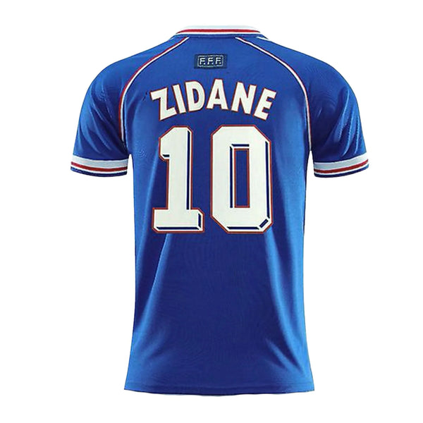 Camisa "Zidane 10" França 1998 Azul