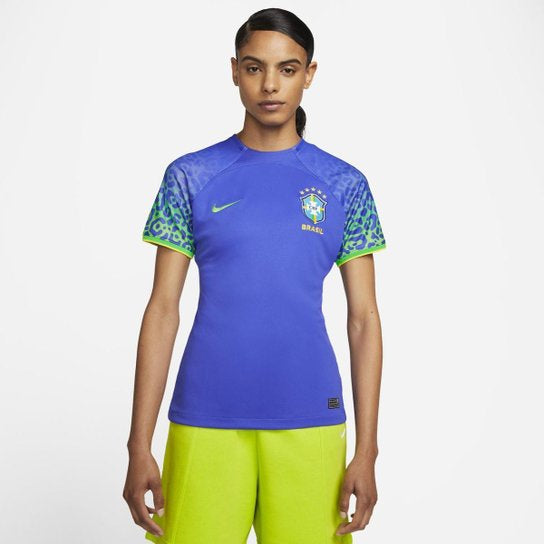 Camisa Nike Brasil II 2022/23 Torcedora Pro Feminina - Azul