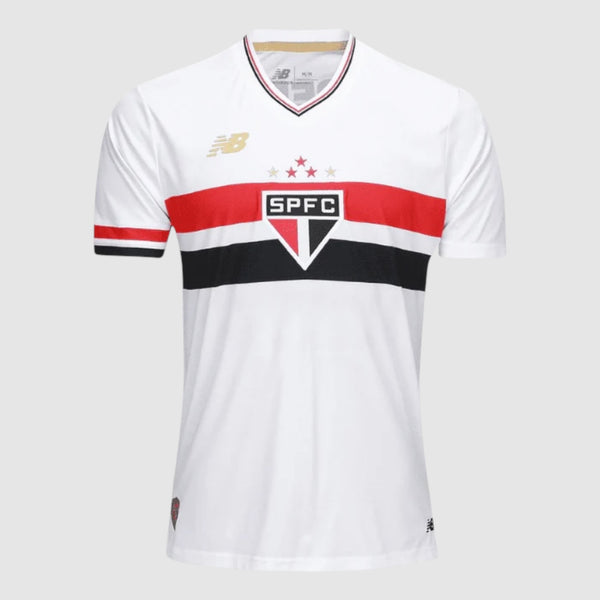 Camisa São Paulo I 2025/26 New Balance Masculina - Branca