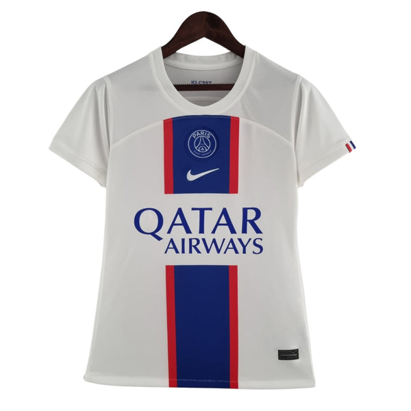 Camisa Paris Saint Germain - PSG Third 22/23 Torcedor Nike Feminina - Branca