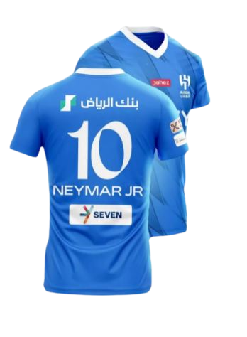Camisa Al Hilal FC Away Neymar #10 23/24 Torcedor Masculino - Branco