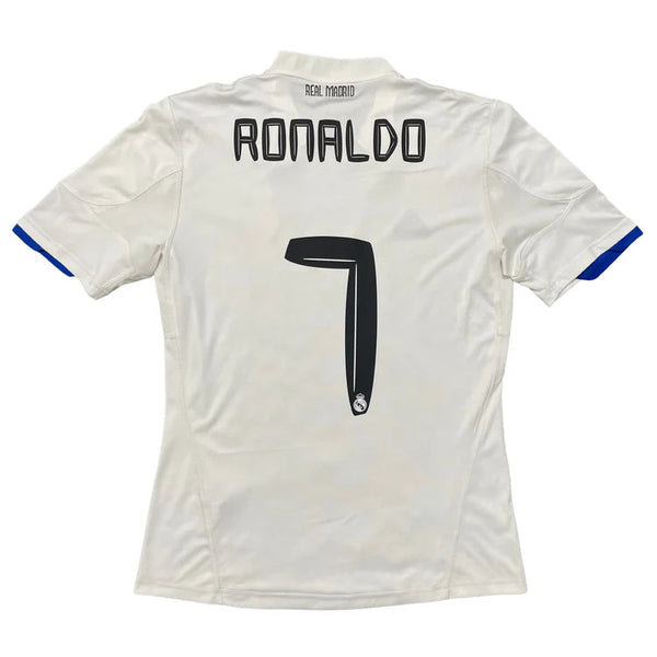Camisa Retrô Real Madrid I Cristiano Ronaldo #7 2010 - Torcedor Masculina - Branco