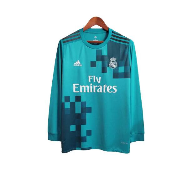 REAL MADRID - TERCEIRA 2017/18 MANGA LONGA - RONALDO#7 [RETRÔ]