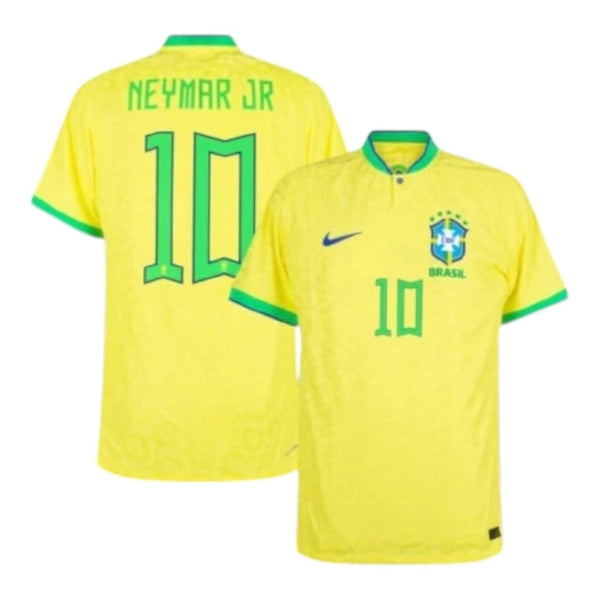 Camisa Seleção do Brasil I Neymar JR #10 2022 - Torcedor Masculina - Amarelo