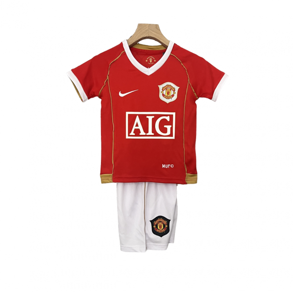 Kit Infantil Retrô Manchester United I 06/07