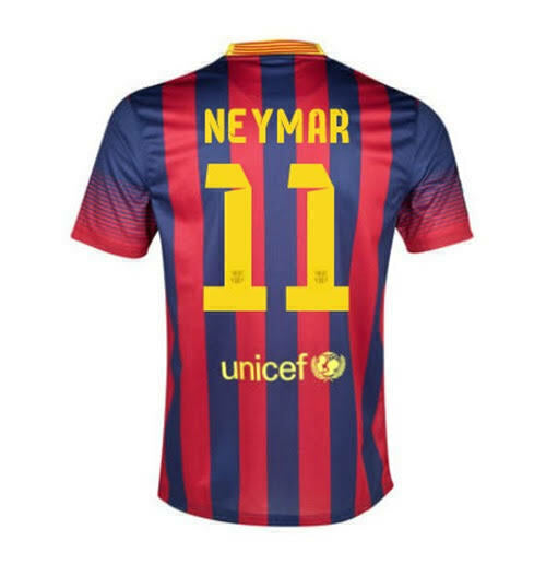 Camiseta FC Barcelona 2013-14 Home (Neymar 11)