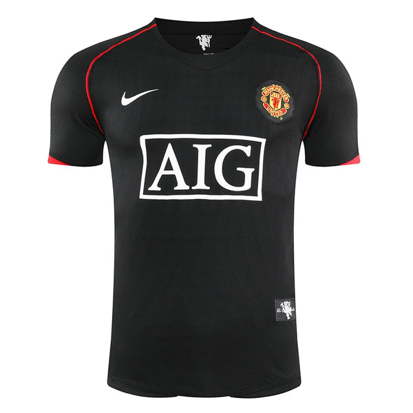 Camisa Manchester United 2007/2008 Retrô Preta
